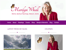 Tablet Screenshot of marilynwhall.com.au